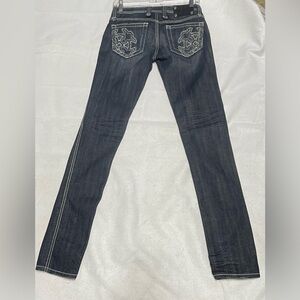 Miss Me Women's Skinny Jeans - Dark Blue